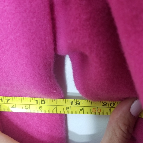 Finity | Bubblegum Pink Wool Classic Pea Coat XL - Picture 7 of 7